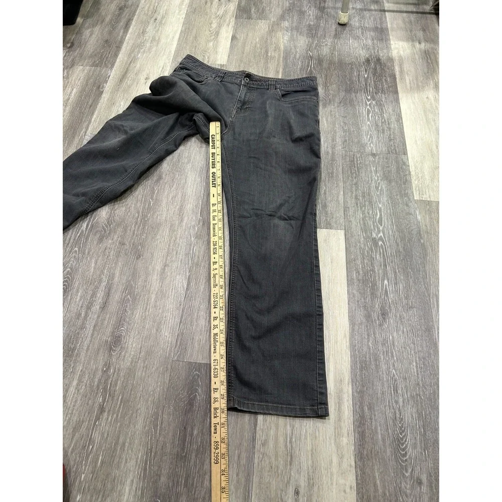 Prana Bridger Jeans Mens Size 34x30 Grey Denim Straight Leg Slim Fit Pants‎ Gray